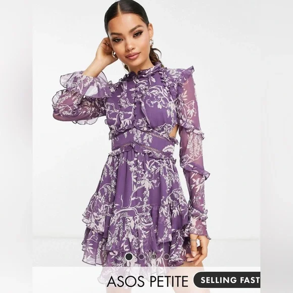asos petite mini dress ASOS - Mini Dress - Women - Polyester/Spandex - 4 US